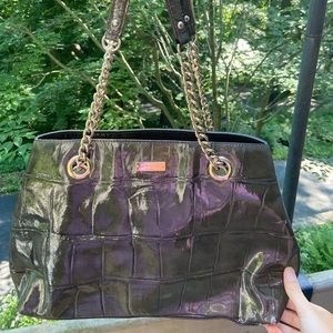 Kate Spade Knightsbridge croc Maryann graphite